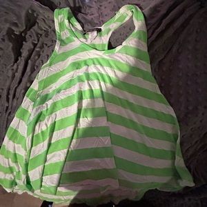 green and white tank